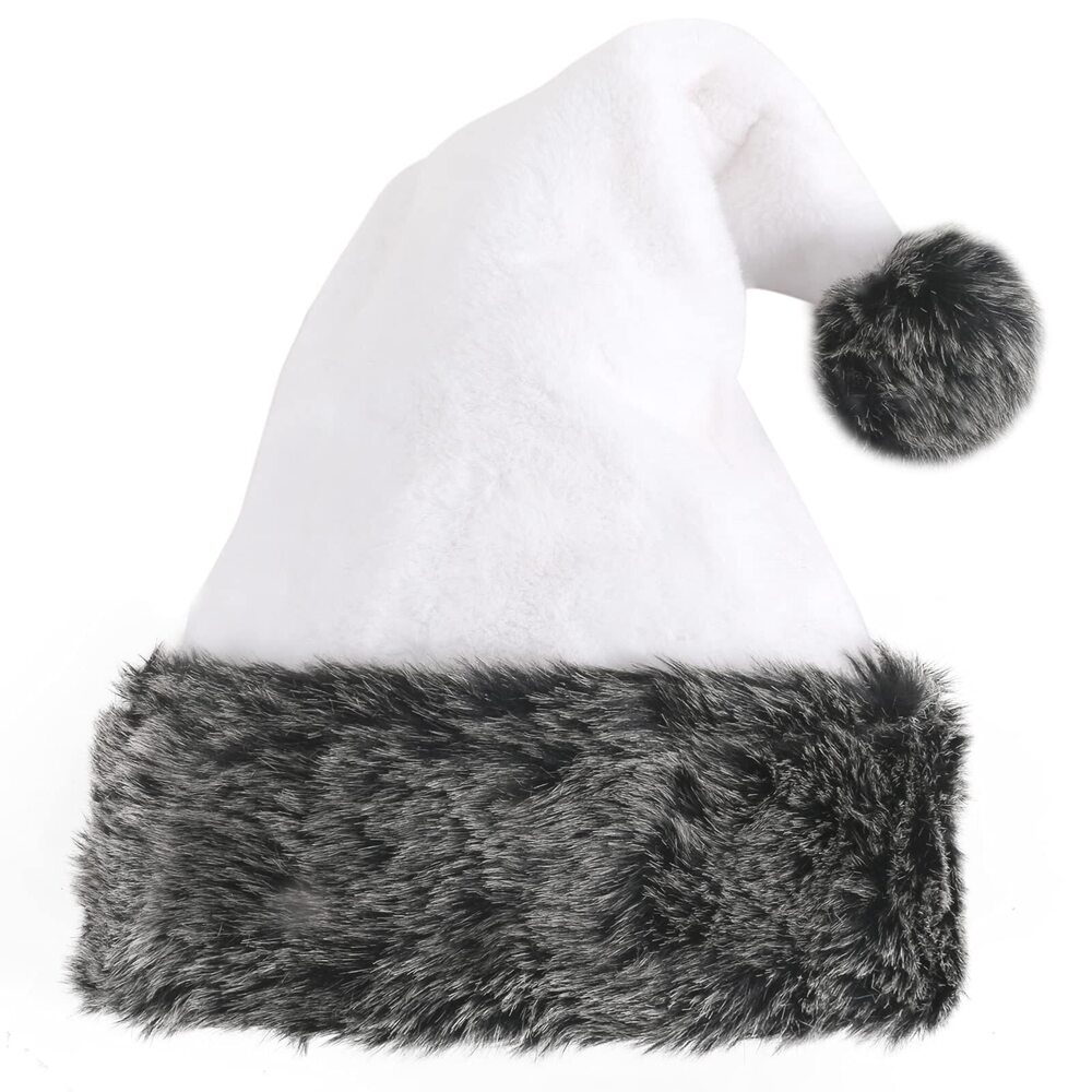 9558 Personalized Santa Hat - Super Soft Plush Christmas Hat for Adults